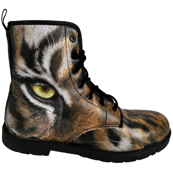 Men’s Soft Leather Chunky Boots “Eye of the Tiger” Size 12 US - 46 EU - Picture 6 of 10